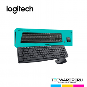 KIT TECLADO Y MOUSE LOGITECH INALAMBRICO MK235
