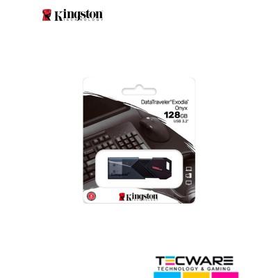 MEMORIA KINGSTON DTX EXODIA ONYX USB 128GB BLACK DTXON/128GB