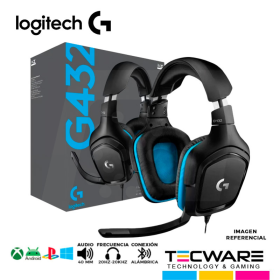 AURICULAR GAMING LOGITECH G432, 7.1, BLACK