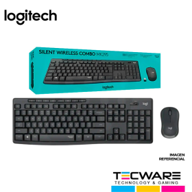 KIT TECLADO Y MOUSE LOGITECH INALAMBRICO MK295, NEGRO