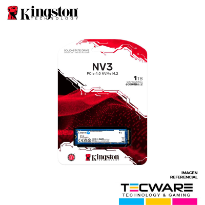 UNIDAD EN ESTADO SOLIDO KINGSTON NV3 1TB 6000MB/S NVME M.2 PCI.E SNV3S/1000G