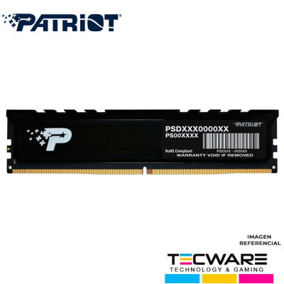 MEMORIA RAM PATRIOT SIGNATURE PREMIUM DDR5 16GB 5600MT/S CL46 /PSP516G560081H1