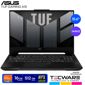 LAPTOP ASUS TUF GAMING A15 FA507NUR-LP005 | AMD RYZEN 7 7435HS 4.55GHZ | RAM 16GB DDR5 | SSD 512GB | NVIDIA RTX 4050 6GB