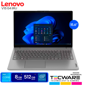 LAPTOP LENOVO V15 G4 IRU | INTEL CORE I3-1315U 4.50GHZ | RAM 8GB DDR4 | SSD 512GB | PANTALLA 15.6" FHD | FREEDOS | 2 CELDAS