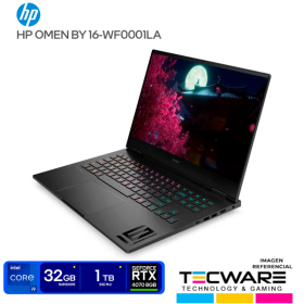 LAPTOP HP OMEN | INTEL CORE I9-13900HX 5.40GHZ | RAM 32GB DDR5 | 1TB SSD | NVIDIA GEFORCE RTX 4070 8GB | PANTALLA 16.1