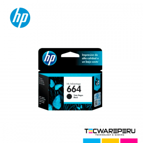 CARTUCHO DE TINTA HP 664 BLACK (F6V29AL) 1115/2135/3635/4535/4675