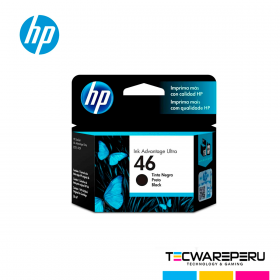 CARTUCHO DE TINTA HP 46 NEGRO (CZ637AL) 2529/4729/5738/5739 1500 PAG.